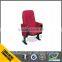 Modular red comfortable auditorium chair with foldable seat