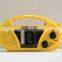 built-in speaker dynamo solar charge radio with led torch