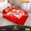 HOT!100 polyester blanket and 6PC bedding sets with floor mat and long pillow.
