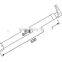 SDC-201 Frameless glass hydraulic iron door closer,factory supply soft close door hinge/heavy duty concealed door closer