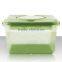 10L Clear Plastic Food Storage Box with Dividers and Handle Wholesale