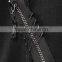 Punk Rave Lithium Black Leather Faux Fur Trim Lined Gothic Military Trench Coat