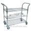 Hospital Chrome Wire Utility Cart