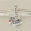925 Sterling Silver Alphabet Charm Pendant