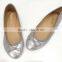 silver ladies cheap ballerina shoes women ladies flat shoes ballet shoe