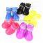 Silicone Pet Dog Puppy Waterproof Protective Adjustable Walk Shoes