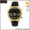 newest PU leather band japan movt lady wrist watch