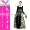 Green Long Sleeve Muslim Evening Gown for women