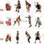 Fitness Resistance Bands Resistance Rope Exerciese Tubes Elastic Exercise Bands for Yoga Pilates Workout