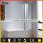 Tempered glass cheap double pivot bathtub shower door