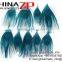 CHINAZP Wholeasale Top Selling Special Colors Dyed Turquoise Trimmed Short Peacock Feathers for Girls