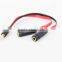 1to 2 audio splitter cable with double color
