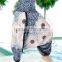 thai fisherman baggy belly dance HIPPIE BOHO floral MADALA print art love baggy HAREM PANTS 2 IN 1 JUMPSUITS PLUS