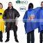 quality plastic disposable cheap raincoat/ PVC rain coat/ Disposable Custom Printed Rain Ponchos