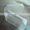 white frosted zipper closure transparent clear pvc cosmetic bag