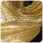 Gold metallic sequin fabric