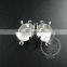13*18mm setting size silver plated two loop oval bezel tray DIY pendant charm supplies 1421076