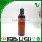 PET empty amber round 120ml plastic bottle for liquid soap