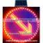 spuare solar traffic signs/illuminated traffic signs/solar powered portable variable me