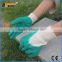 BSSAFETY Crinkle Finish blue latex palm coated gloves