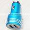 Multi-function Metal aluminum alloy safety hammer double USB car charger