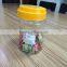 transparent A38 empty pet clear plastic candy jar