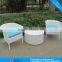 hot sale design rattan home outdoor furniture cafe table chair set 4296