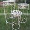 Waterproof Antique Tall Round Wedding Flower Stands (3pcs/Set)