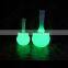 led plastic round solar flower pots for event