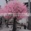street landscaping festival decoration outdoor silk peach blossom tree