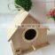 artificial wooden bird nest house