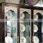 BISINI New Classic Gold Foil Carving Display Dining Cabinet