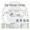 Waterproof 3 Layers Nonwoven Fabric Toy Hauler Trailer Caravan Motorhome RV Cover
