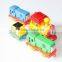 new fashion cheap fancy squeaky baby toy train toy set vehicle from dongguan china