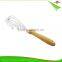 ZY-C1035 8 inch stainless steel head egg whisk rubber wood handle egg beater