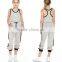 New Fashion Design Jumpsuit Clothes Wholesale Casual Plain Dyed Sports Active Sleeveless Bottoms Jumpsuit For Women Girls