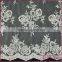 Pink elegant floral embroidery sequined beaded lace fabric for bridal lace dress