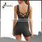 Women jumpsuit built bra with removable cups for gym wear