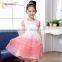2015 large stock girls' casual dress korea design children dresses princess tulle dress for girl