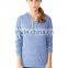 2016 ladies blue french terry fashion pullover pocket XXXXL jumper hoodies