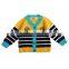 High quality kids winter sweater boys stripe cardigan