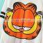 Cheapsale Garfield Printed White Long Sleeve Oversized Raglan Women's Plain Pullover Round Neck Long Sleeve Hoodie