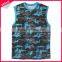 New Model Wholesale Sleeveless Camo Cheapest Ladies T Shirt With Pocket