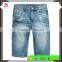 2017 New Summer Children Blue Washed Boys Tapered Knee-length Denim Cargo Shorts