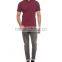 Damson Colour Short Sleeve Solid Super skinny Buttoned Shirt