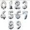 40 inch gold silver color foil number balloons for party decoration