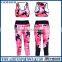 women fitness pants, Printed Elastic Waist Band Seamless Leggings