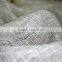 Hand woven white linen scarf