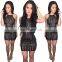 Europe And America Fashion Sexy Slim Paillette Package Hip One-Piece Dress