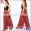 Ladies Fashion New Design Pleated Wide Leg Pants